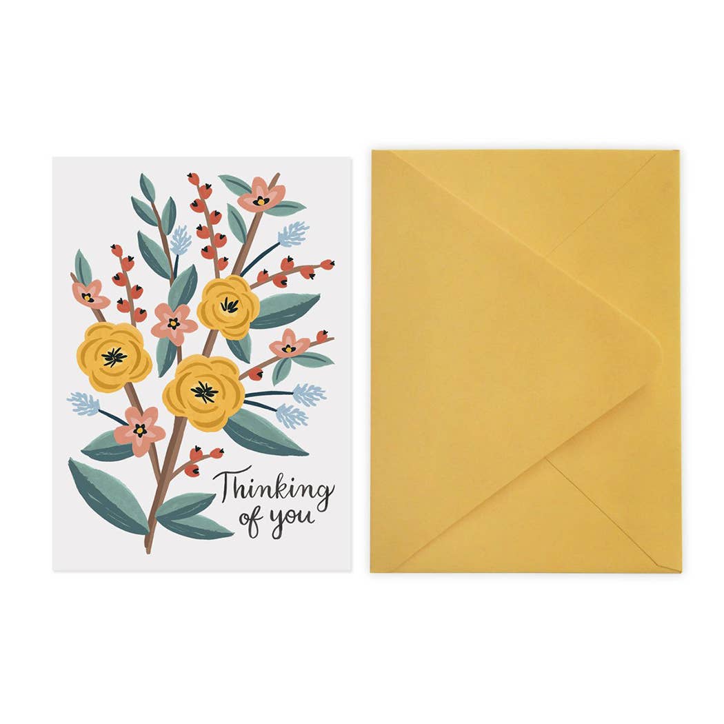 Thinking of You Flowers - Card