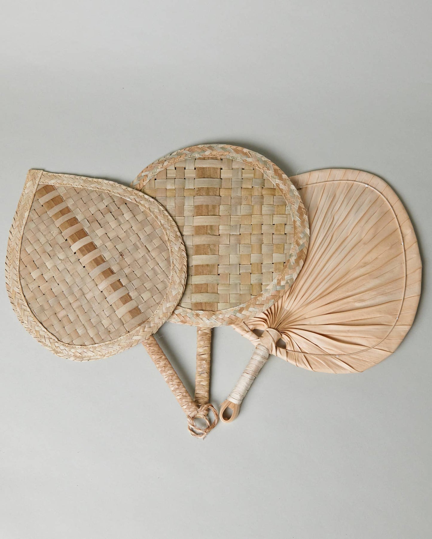 Boho Palm Leaf Fan Natural, 10"