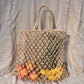 Isla Macramé Abaca Market Tote Bag