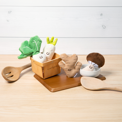 Mini Vegetable Veggie Plushie Set