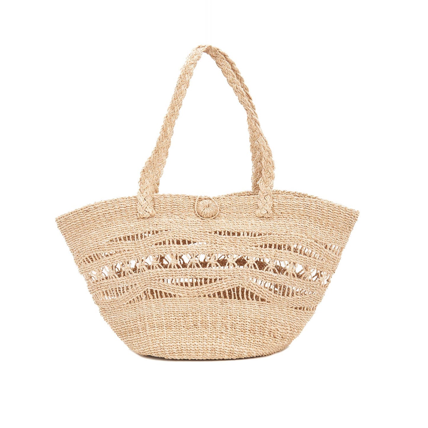 Mira Woven Abaca Market Tote Bag