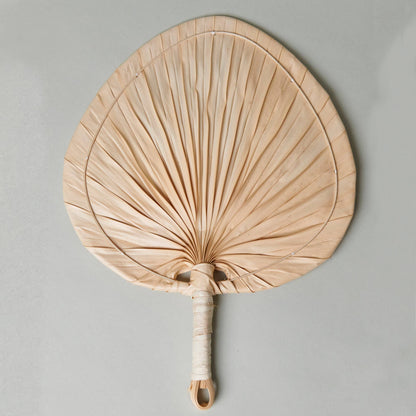 Boho Palm Leaf Fan Natural, 10"