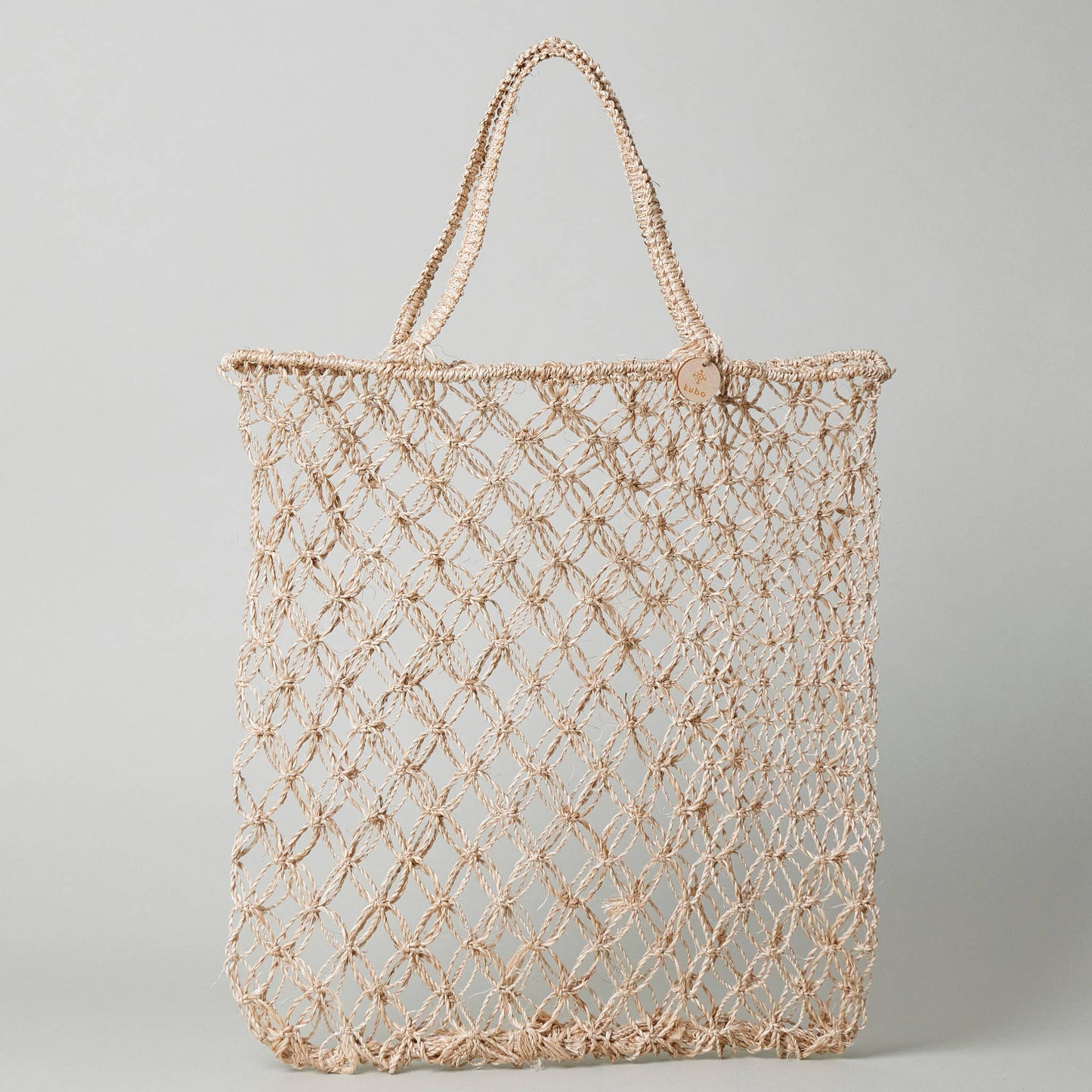 Isla Macramé Abaca Market Tote Bag