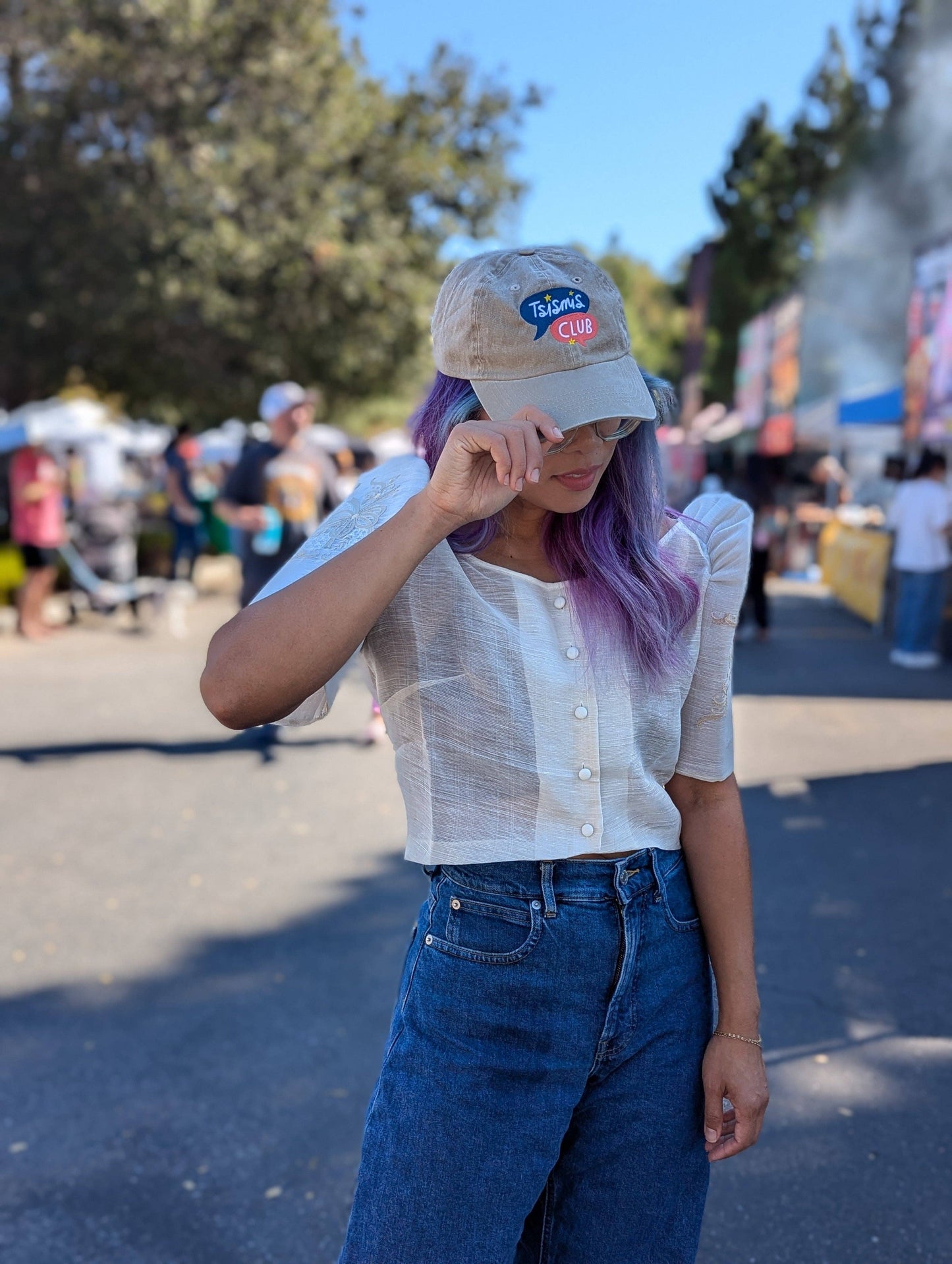 Tsismis Club Embroidered Baseball Hat