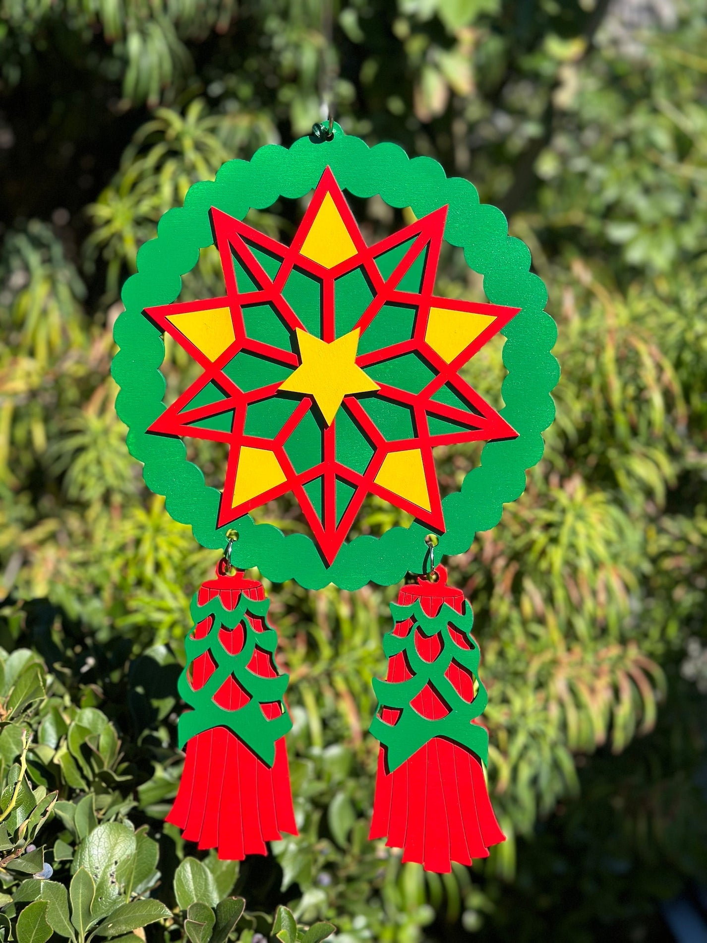 Filipino Wooden Parol Ornament